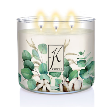 Kringle Candle TUMBLER Eucalyptus Cotton 3 kanócos illatgyertya (411g), gyertya
