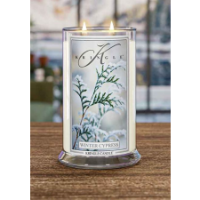 Kringle Candle Winter Cypress nagy, 2 kanócos illatgyertya (624 g), gyertya