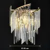  Kristály Candelabrum TWEEZE Nobile, 6xE14, D40 cm, Arany, Fém és Kristály