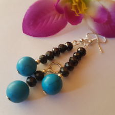  Kristály és Türkinit szett. ékszer szett