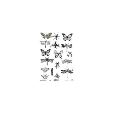  Kristályfólia - pillangók, szitakötők dekorációs kellék