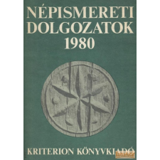 Kriterion Népismereti dolgozatok 1980 antikvárium - használt könyv