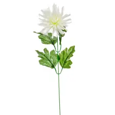  Krizantém szálas fehér M45cm 48db/# dekorációs kellék