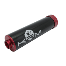 KRM Kipufogódob KRM 90 - 110 fekete - piros egyéb motorkerékpár alkatrész