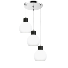  Króm mennyezeti lámpa fehér ernyővel MOKA 14-132 világítás