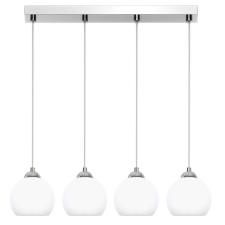  Króm mennyezeti lámpa fehér ernyővel MOKA SILVER 13-671 világítás