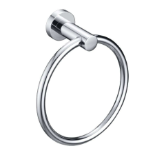 Króm törölközőtartó gyűrű - Ø16 cm | Welland Topaz 96308-CH fürdőszoba kiegészítő