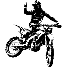  Krosszmotor matrica 105cm x 87 cm autó dekoráció