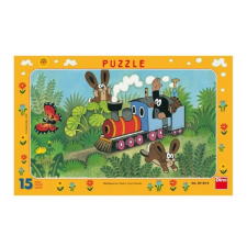 Krtek és vonat puzzle puzzle, kirakós