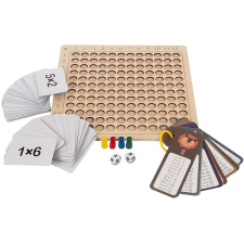 Kruzell KRUZZEL 24639 Montessori szorzótábla oktató, fa oktatójáték