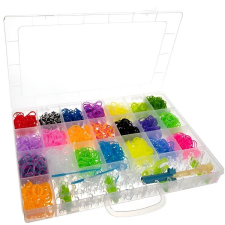 Kruzzel 18082 Karkötő készítő szett, 4400 db gumi + szövőgép kreatív és készségfejlesztő