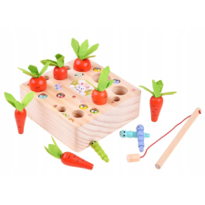 Kruzzel 24745 Wooden game carrots and worms (24745) társasjáték