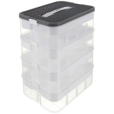 Kruzzel Tárolódoboz építőjátékhoz, 29 l, 4 szintes (5900779956230) bútor
