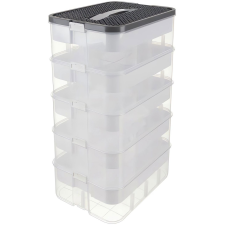 Kruzzel Tárolódoboz építőjátékhoz, 35 l, 5 szintes (5900779956247) bútor
