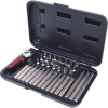 KS Tools Bit készlet, 1/4", rátuzo adapterrel 37 részes TX+PH+SW+FL+XZN