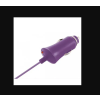 KSIX Micro-USB Autós töltő - Lila (5V / 1A)