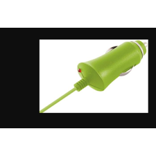KSIX Micro-USB Autós töltő - Zöld (5V / 1A) mobiltelefon kellék