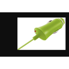 KSIX Micro-USB Autós töltő - Zöld (5V / 1A) (KSIX B1740CR02VE) mobiltelefon kellék