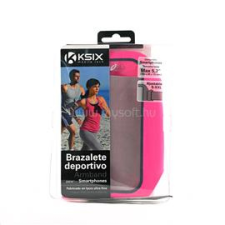 KSIX Telefontartó karpánt 5,7-ig - pink (KSIX_BXFBRL02R) tok és táska