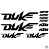  KTM 125 Duke szett matrica
