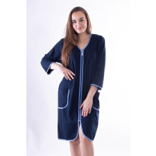 Kuba Denisa pamut fürdőköpeny, sötétkék L női köntös