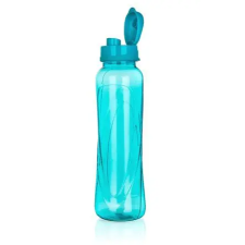 . Kulacs, 610 ml, műanyag, világos türkiz, "Slim" kulacs, kulacstartó