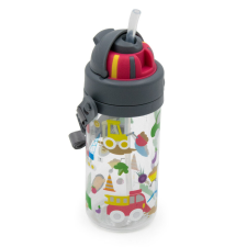 Kulacs gyerekeknek, nyakba akasztható pánttal- 450 ml kulacs, kulacstartó