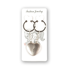 Kulcstartó szív alakú - kettétört szív kulcstartó