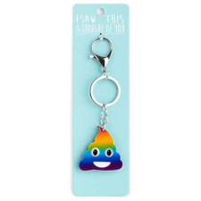 Kulcstartó üzenettel - Rainbow Poop kulcstartó