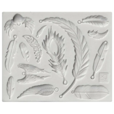  Különböző toll alakú fondant forma, szilikon, 12,1×10,4 cm sütés és főzés