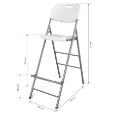 Kültéri koktélszék, fehér, 5,5kg (COC-chair) bútor