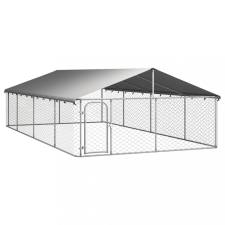  Kültéri kutyakennel tetővel 600 x 300 x 150 cm szállítóbox, fekhely kutyáknak
