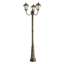 Kültéri LED kerti lámpa MADRID 3xE27 IP43 Rúdlámpás 210cm Antik arany RABALUX kültéri világítás