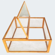 Kültéri négyzet alakú kisállat ketrec 100x100x45 cm 51447 ketrec, szállítóbox rágcsálóknak