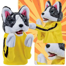 Kung Fu Husky interaktív kesztyűbaba játék plüssfigura