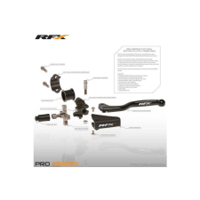  Kuplungkar gumiharang RFX Pro fekete RFX logóval egyéb motorkerékpár alkatrész