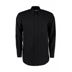 Kustom Kit Férfi hosszú ujjú Ing Kustom Kit Classic Fit Premium Oxford Shirt S, Fekete