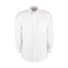 Kustom Kit Férfi hosszú ujjú Ing Kustom Kit Classic Fit Workwear Oxford Shirt 2XL, Fehér