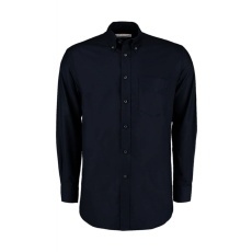 Kustom Kit Férfi hosszú ujjú Ing Kustom Kit Classic Fit Workwear Oxford Shirt 2XL, French Sötétkék (navy)