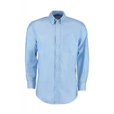Kustom Kit Férfi hosszú ujjú Ing Kustom Kit Classic Fit Workwear Oxford Shirt M, Világos kék