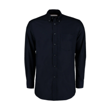 Kustom Kit Férfi hosszú ujjú Ing Kustom Kit Classic Fit Workwear Oxford Shirt XL, French Sötétkék (navy) férfi ing