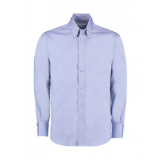 Kustom Kit Férfi hosszú ujjú Ing Kustom Kit Tailored Fit Premium Oxford Shirt S, Világos kék férfi ing