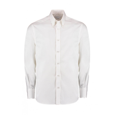 Kustom Kit Férfi hosszú ujjú Ing Kustom Kit Tailored Fit Premium Oxford Shirt XL, Fehér férfi ing