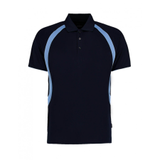 Kustom Kit Férfi rövid ujjú galléros póló Kustom Kit Classic Fit Cooltex Riviera Polo Shirt S, Sötétkék navy/világos kék férfi póló