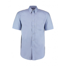 Kustom Kit Férfi rövid ujjú Ing Kustom Kit Classic Fit Premium Oxford Shirt SSL 2XL, Világos kék
