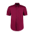 Kustom Kit Férfi rövid ujjú Ing Kustom Kit Classic Fit Premium Oxford Shirt SSL S, Burgundi vörös