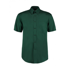 Kustom Kit Férfi rövid ujjú Ing Kustom Kit Classic Fit Premium Oxford Shirt SSL S, Sötétzöld