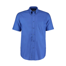 Kustom Kit Férfi rövid ujjú Ing Kustom Kit Classic Fit Workwear Oxford Shirt SSL S, Italian kék