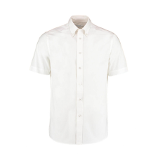Kustom Kit Férfi rövid ujjú Ing Kustom Kit Tailored Fit City Shirt SSL 2XL (47cm), Fehér férfi ing