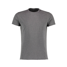 Kustom Kit Férfi rövid ujjú póló Kustom Kit Fashion Fit Compact Stretch T XL, Szürke Melange férfi póló